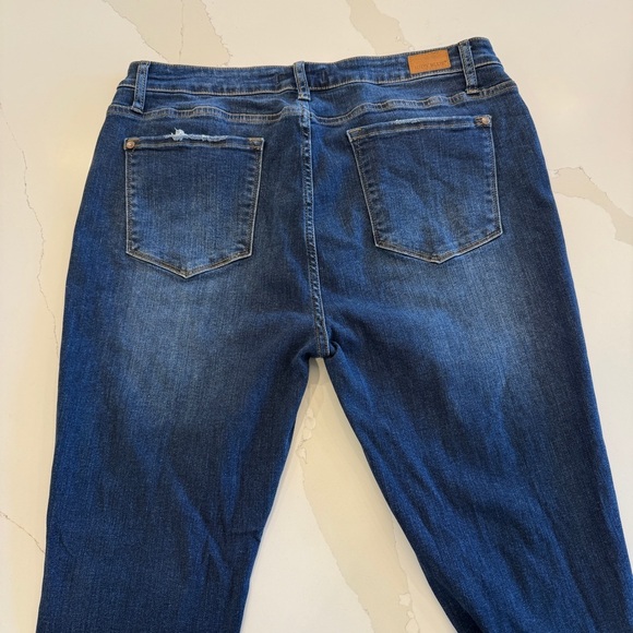 Judy Blue Women's Skinny Jeans Size 15/32 Medium Wash Blue Denim Button Front - Picture 13 of 16